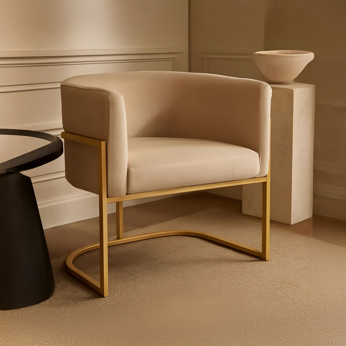 Cadeira decorativa estofada